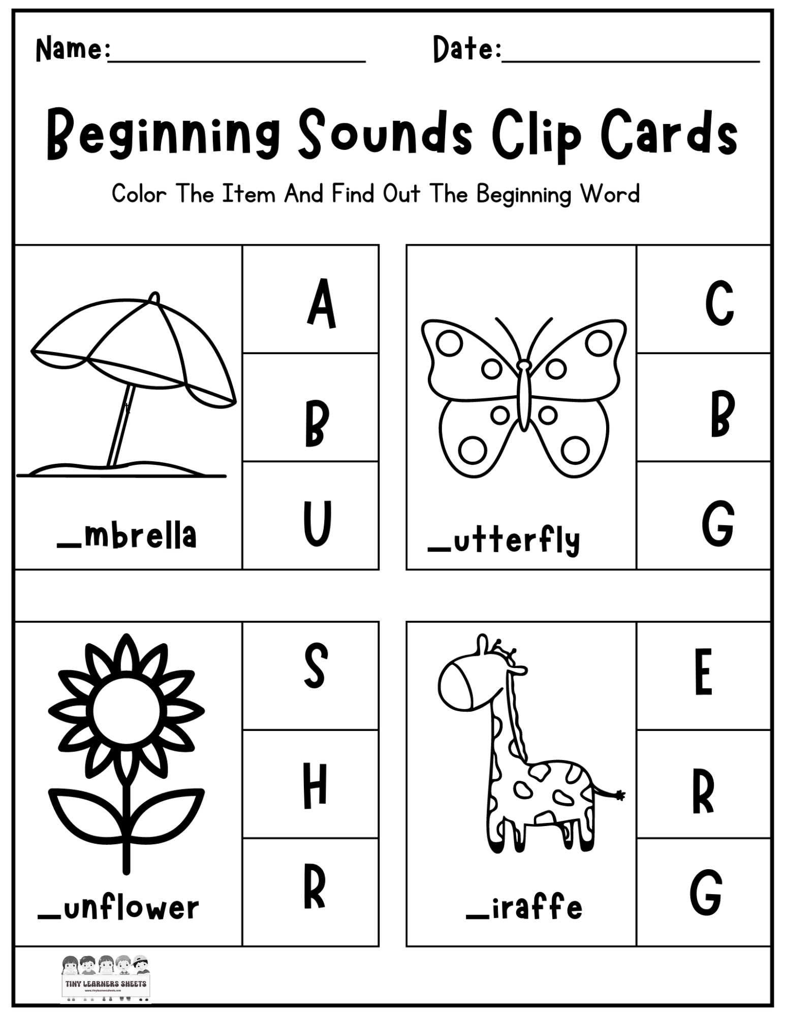 letter sound worksheet